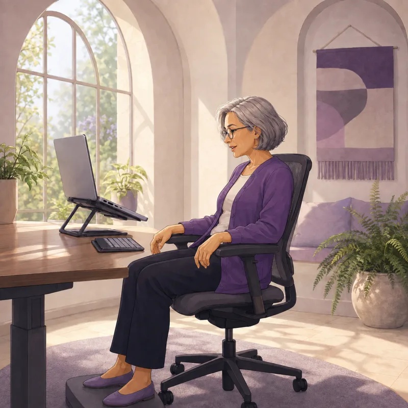 Illustrated accessibility speaking toward a computer